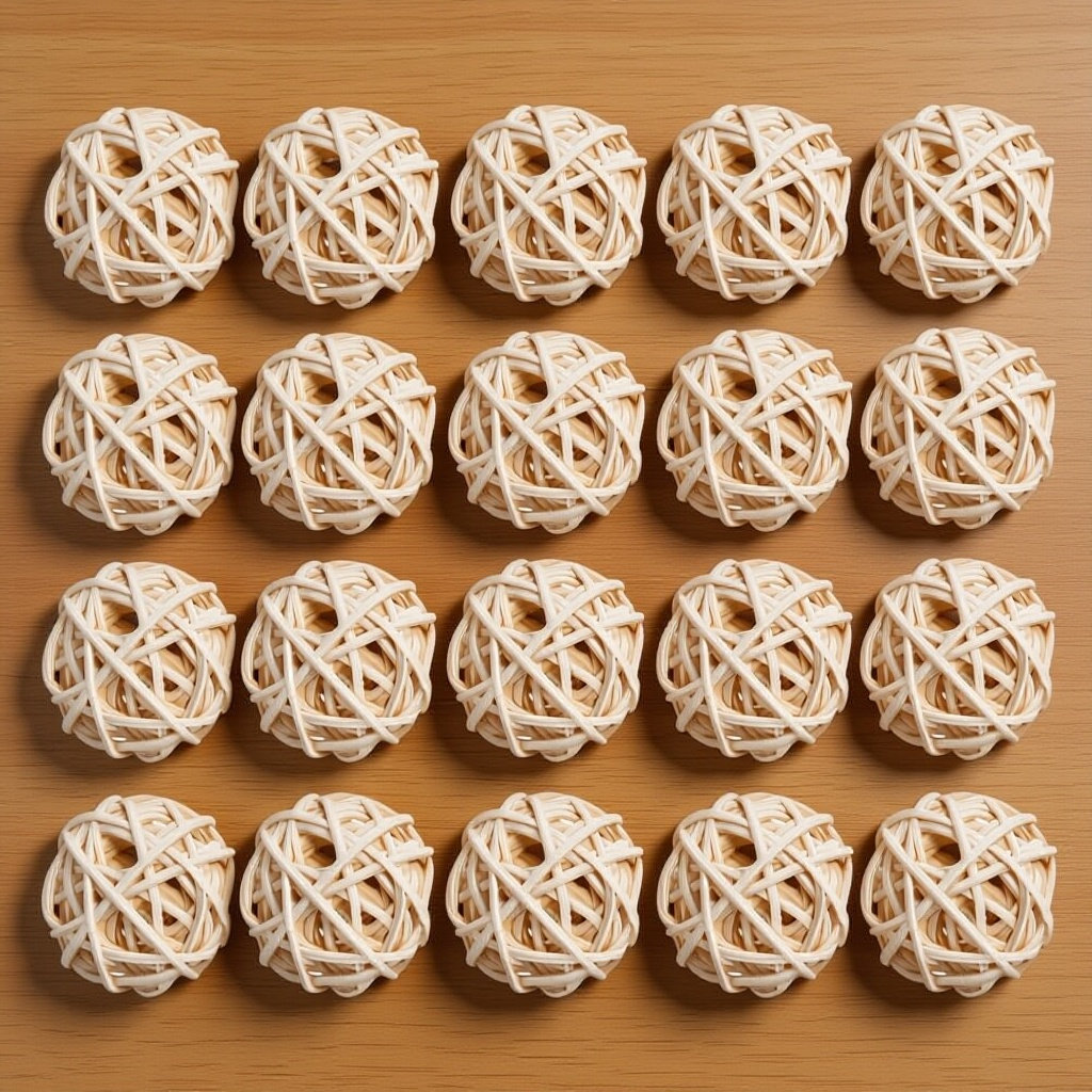 Home Fragrance Refill - 20Pcs Aromatherapy Rattan Balls Natural Wicker