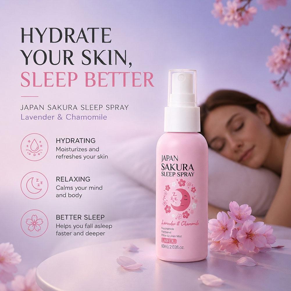 Lavender Pillow Spray - LAIKOU Japan Sakura Sleep Pillow Spray,