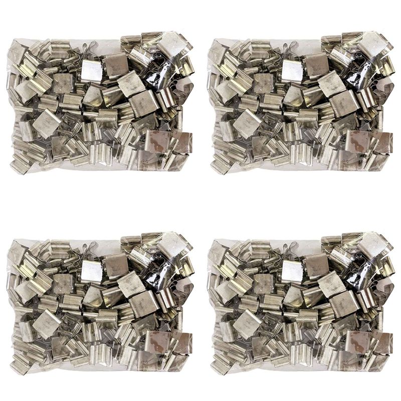 Wooden Wick Candle - ABUI-400 PCS Metal Wick Sustainer,Wick Holder