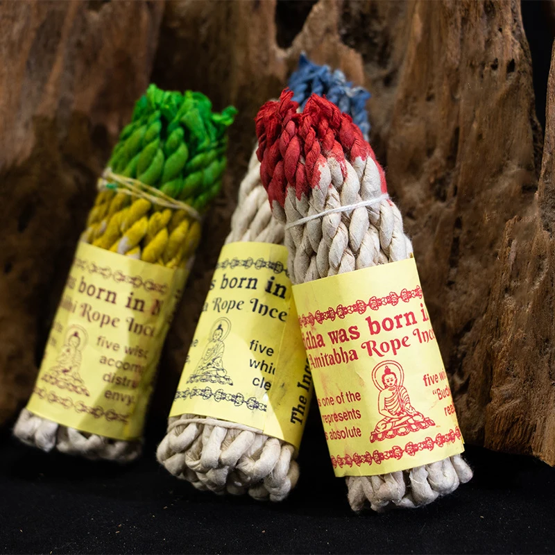 Smokeless Incense Stick - Nepal Handmade Herbal Rope 25 Bundle