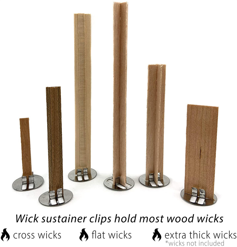 Wood Candle Wicks Base Clip fo - огляд і ціна Wooden Wick Candle