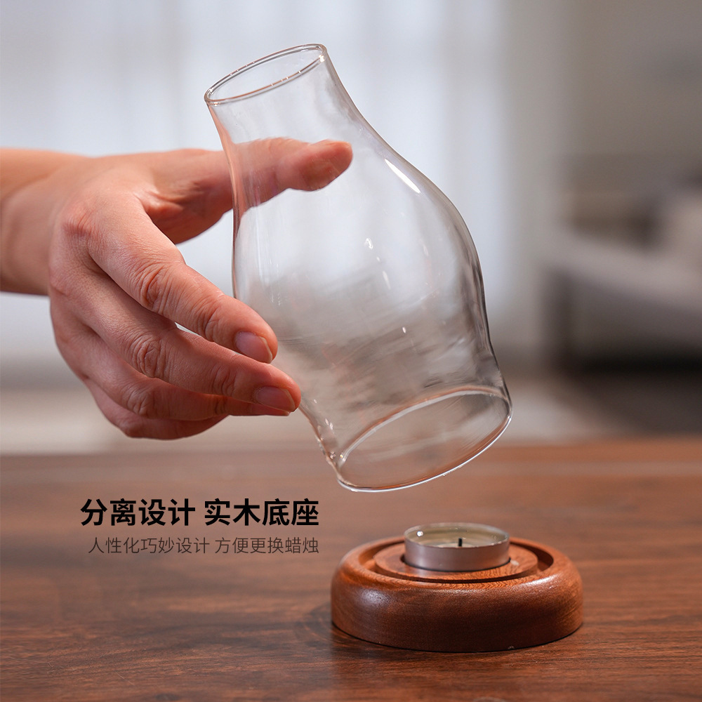 Transparent Glass Candle Holde - огляд і ціна Home Fragrance Lamp