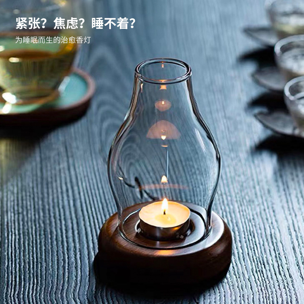Transparent Glass Candle Holde - огляд і ціна Home Fragrance Lamp