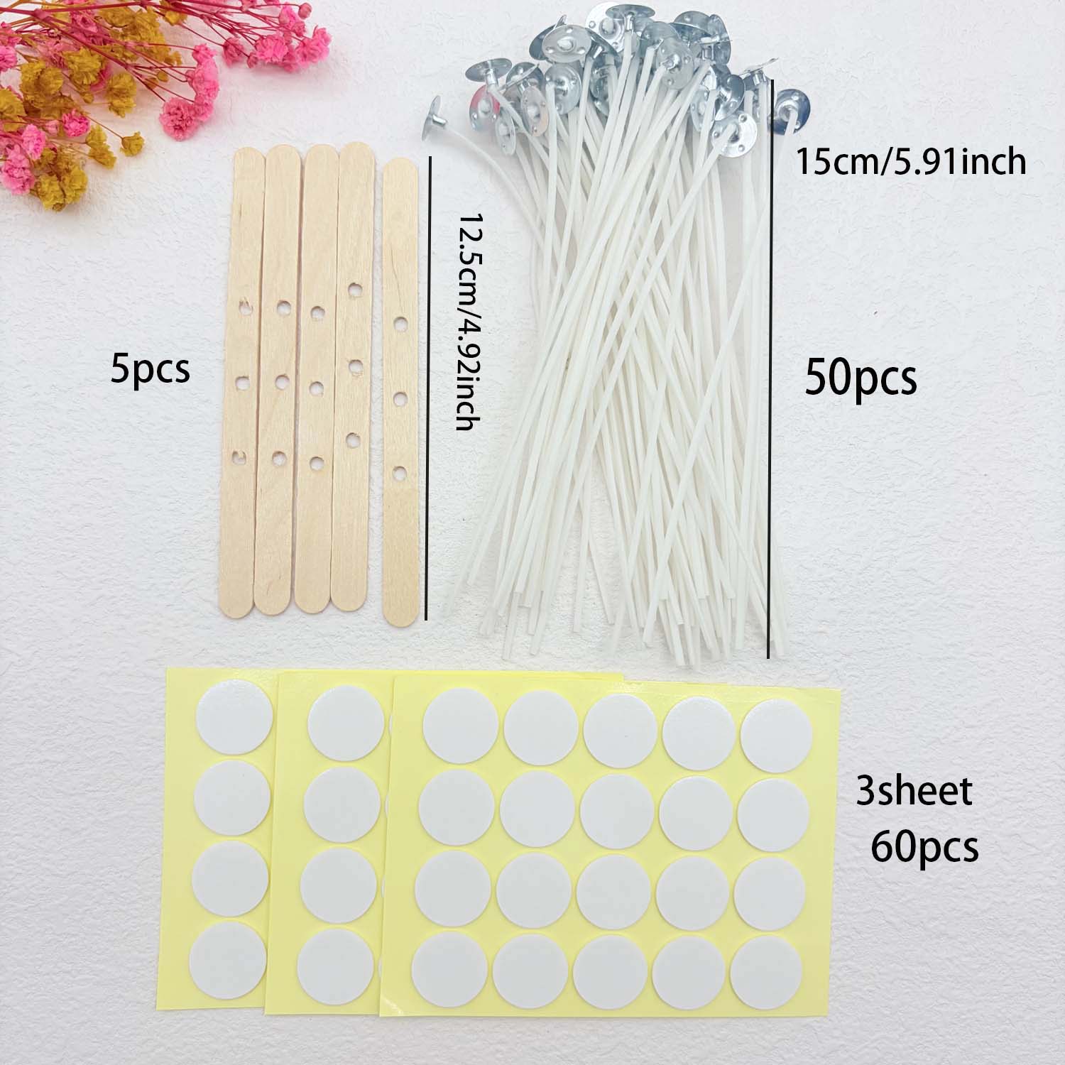 1 SET Candle Making DIY Kits S - огляд і ціна Wooden Wick Candle