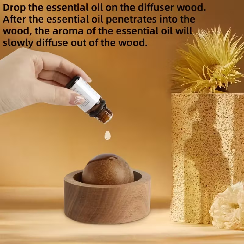 Rotating Wooden Aroma Diffuser - огляд і ціна Home Fragrance Logo