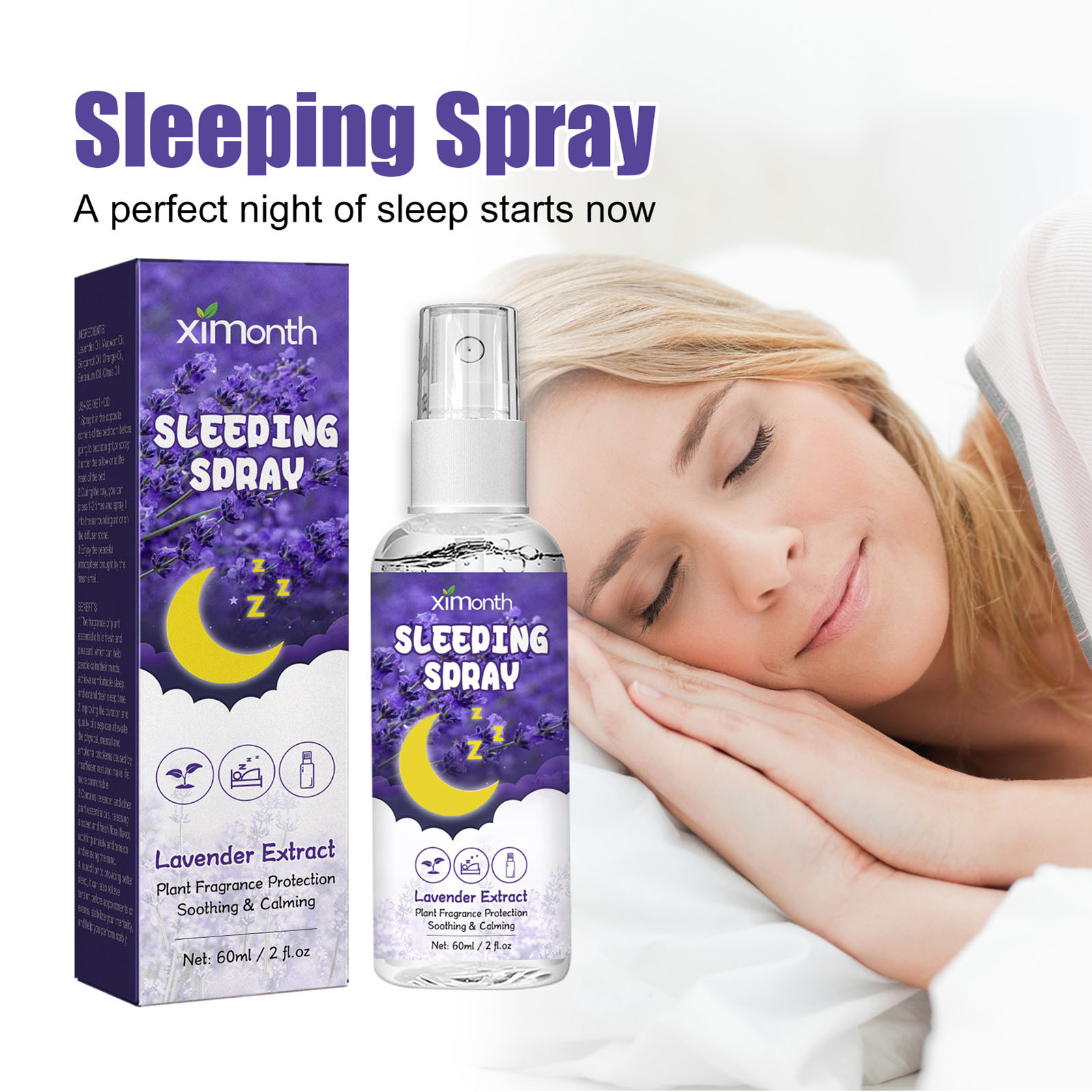 60ml Bedtime Calming Lavender  - огляд і ціна Lavender Pillow Spray