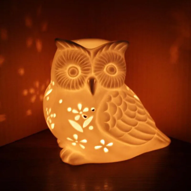 Porcelain Hollow Owl Aromather - огляд і ціна Home Fragrance Lamp