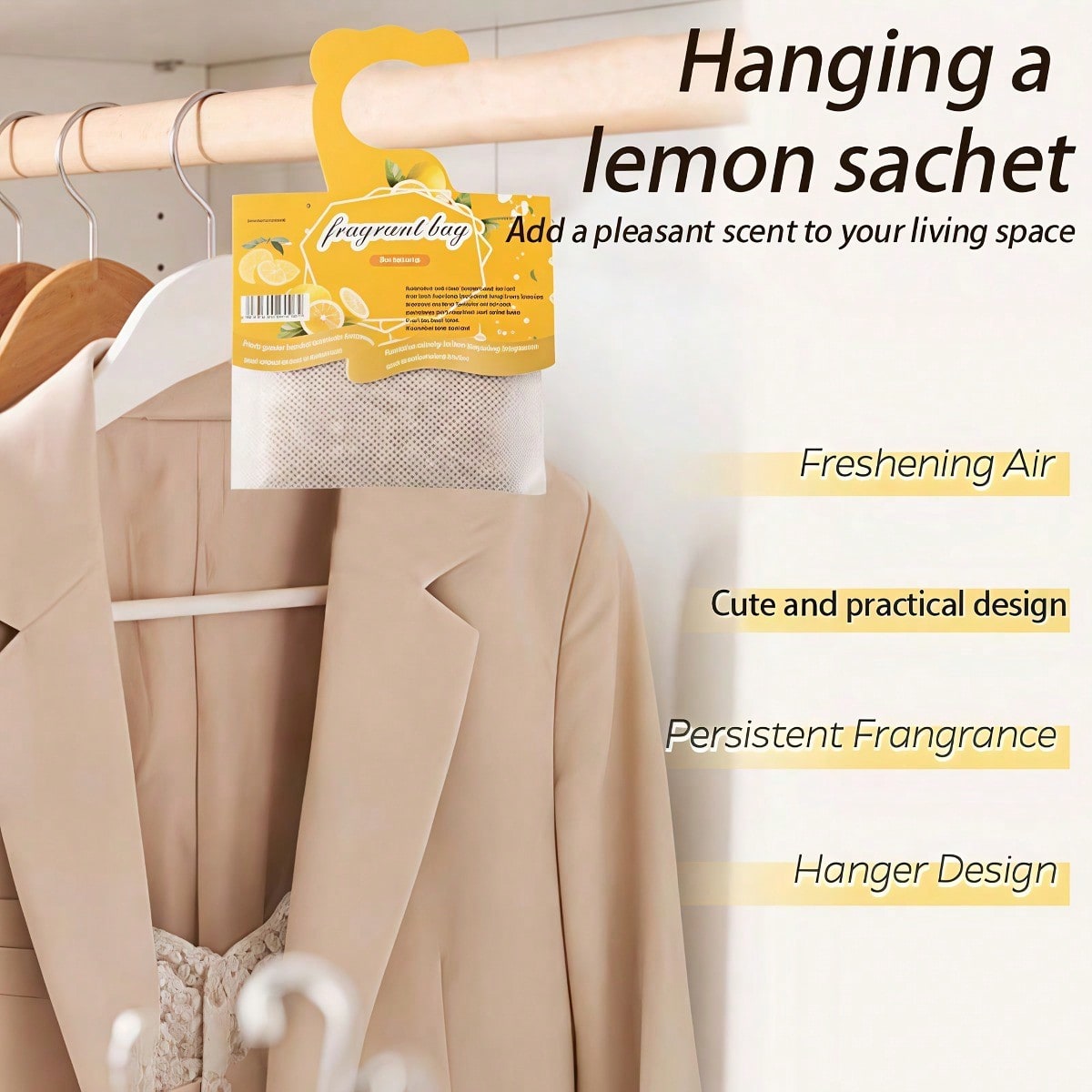 Hanging Lemon Scented Sachets, - огляд і ціна Home Fragrance Collection