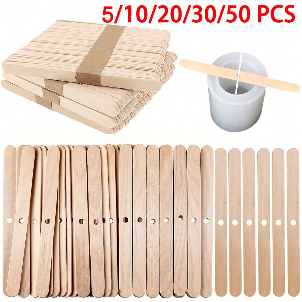 5/10/20/30/50pcs Wooden Candle - огляд і ціна Wooden Wick Candle