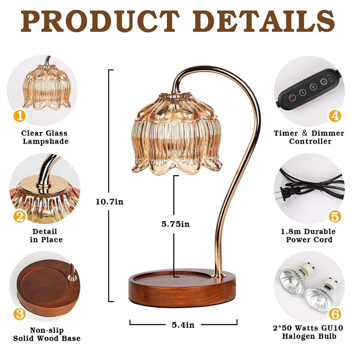 Candle Warmer Lamp With Timer  - огляд і ціна Home Fragrance Lamp