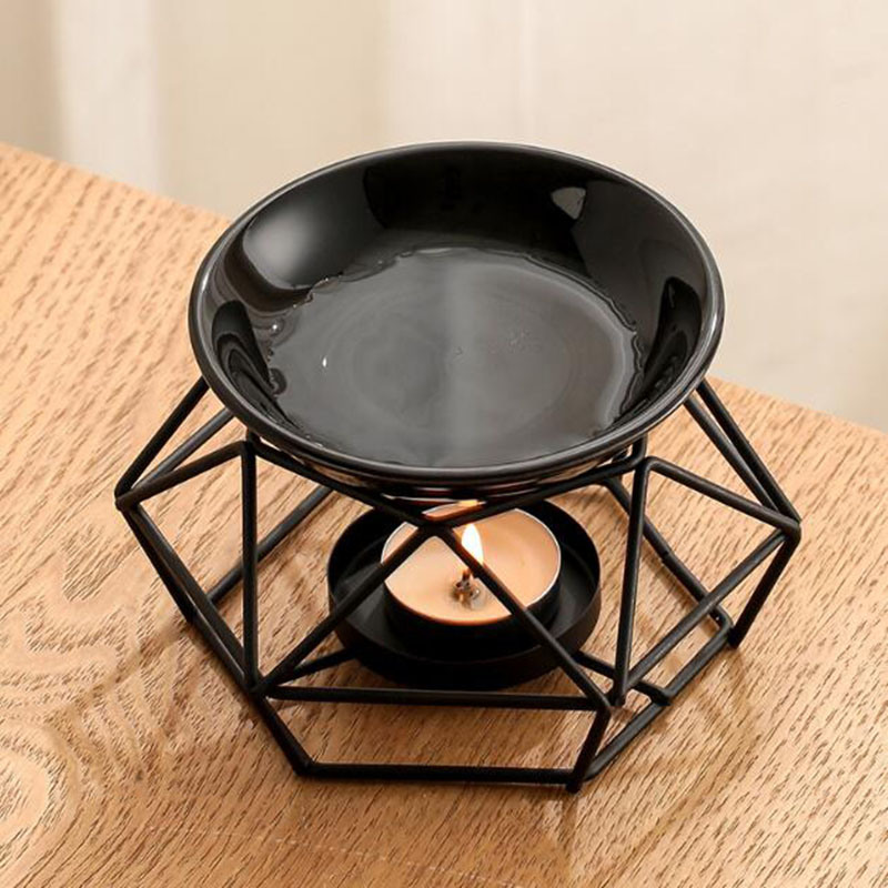 Ceramic Bowl Iron Rack Black C - огляд і ціна Home Fragrance Lamp